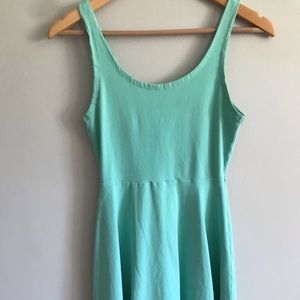 A mint short dress